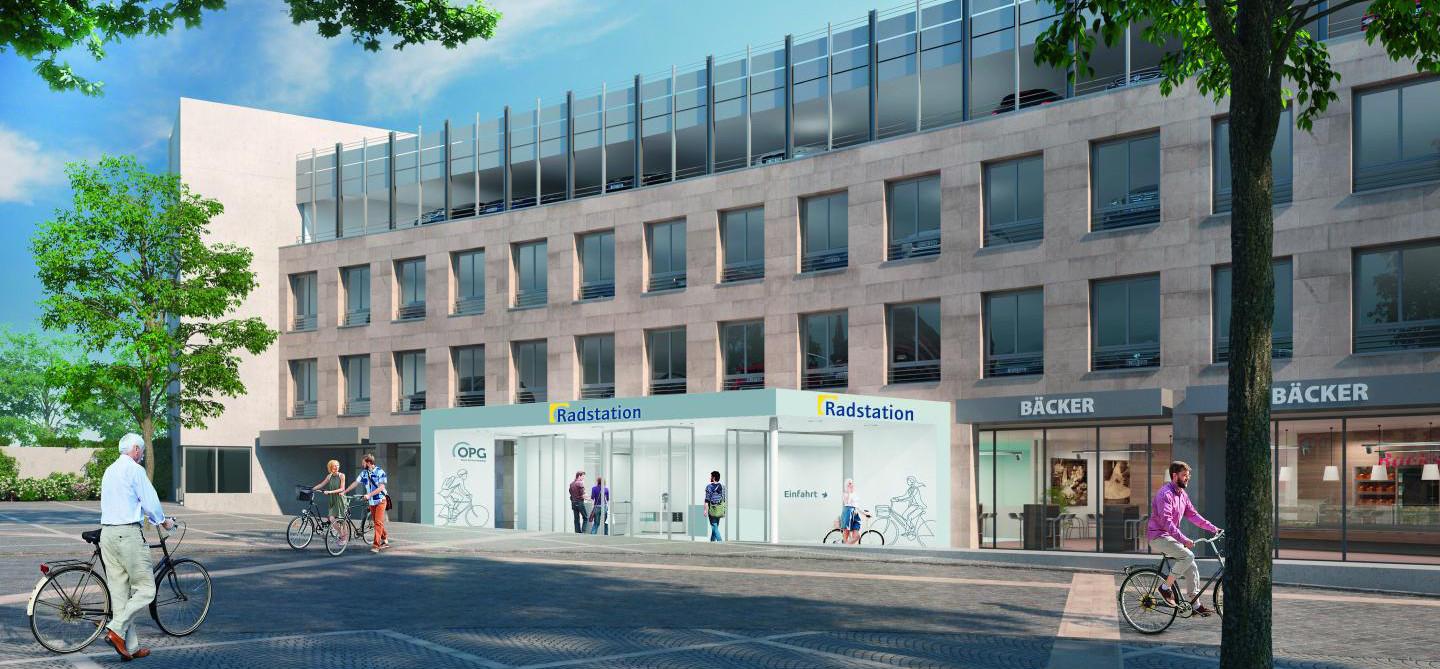 Gebäude der Radstation am HBF Osnabrück